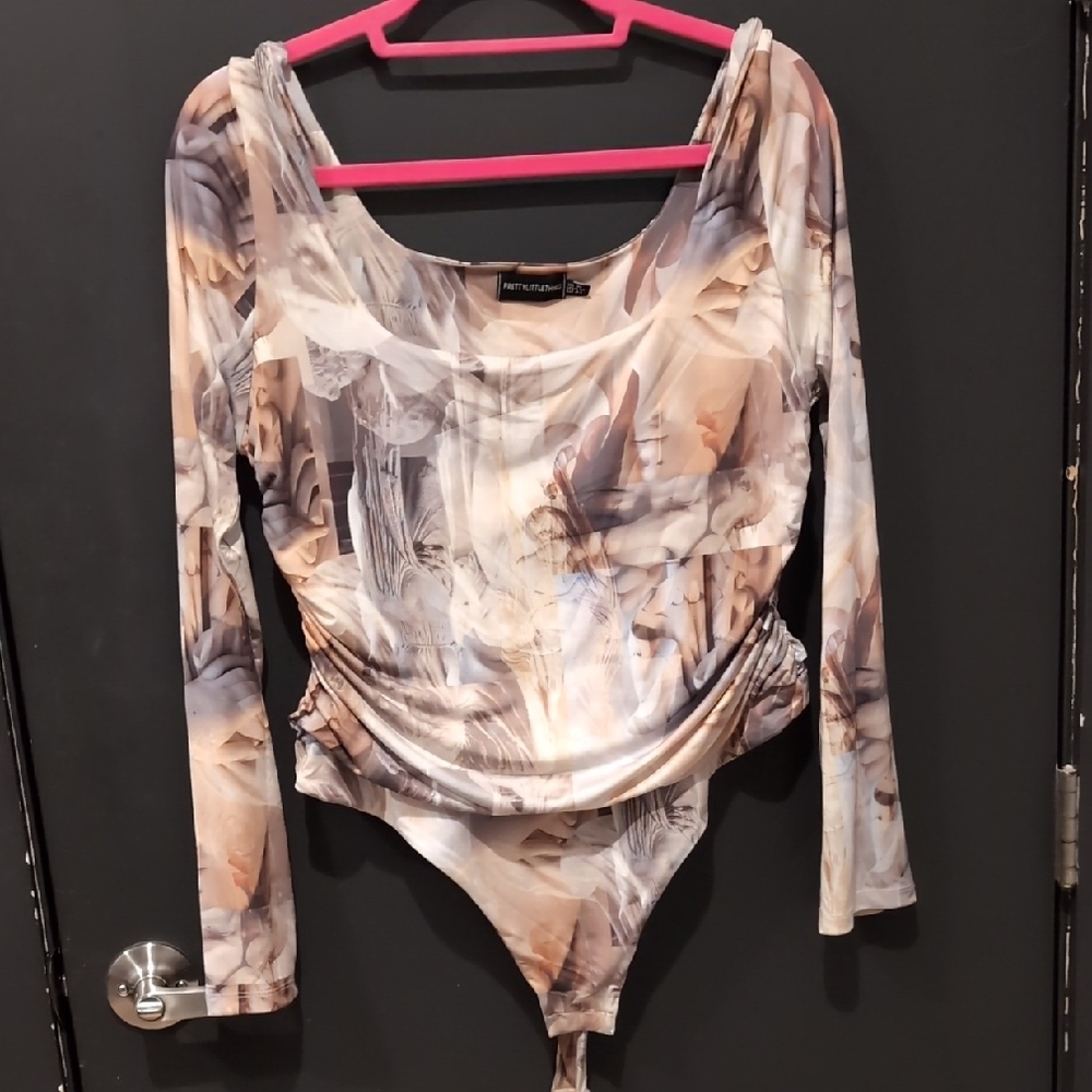 Abstract Renaissance Long Sleeve Bodysuit - Size 12